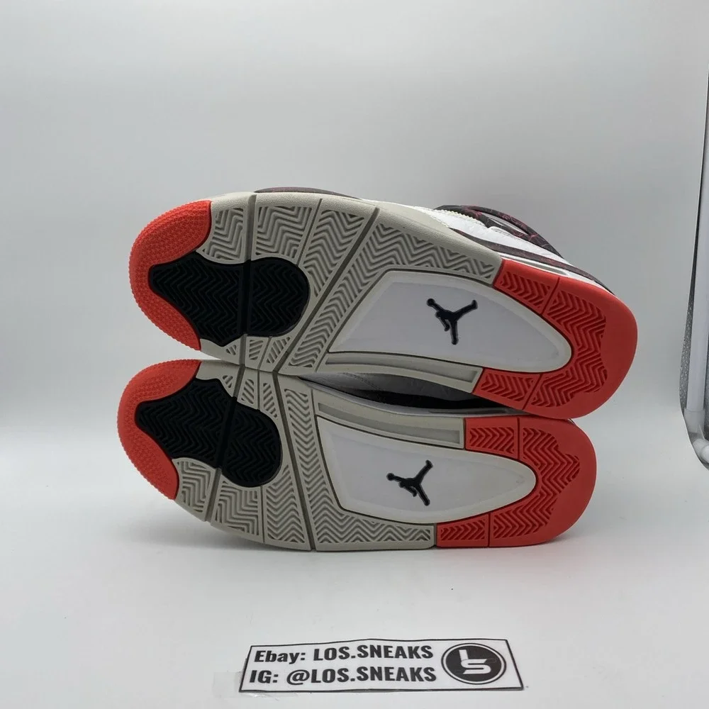 Size 11 - Jordan 4 Retro Pale Citron, Bright Crimson 2019‎ (308497-116)